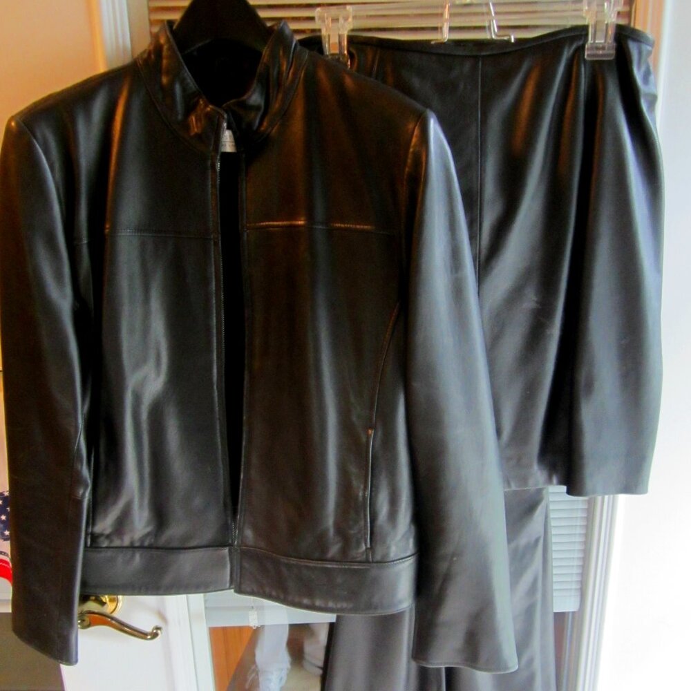 Valerie Stevens New Zealand  Lambskin Leather 3 piece set